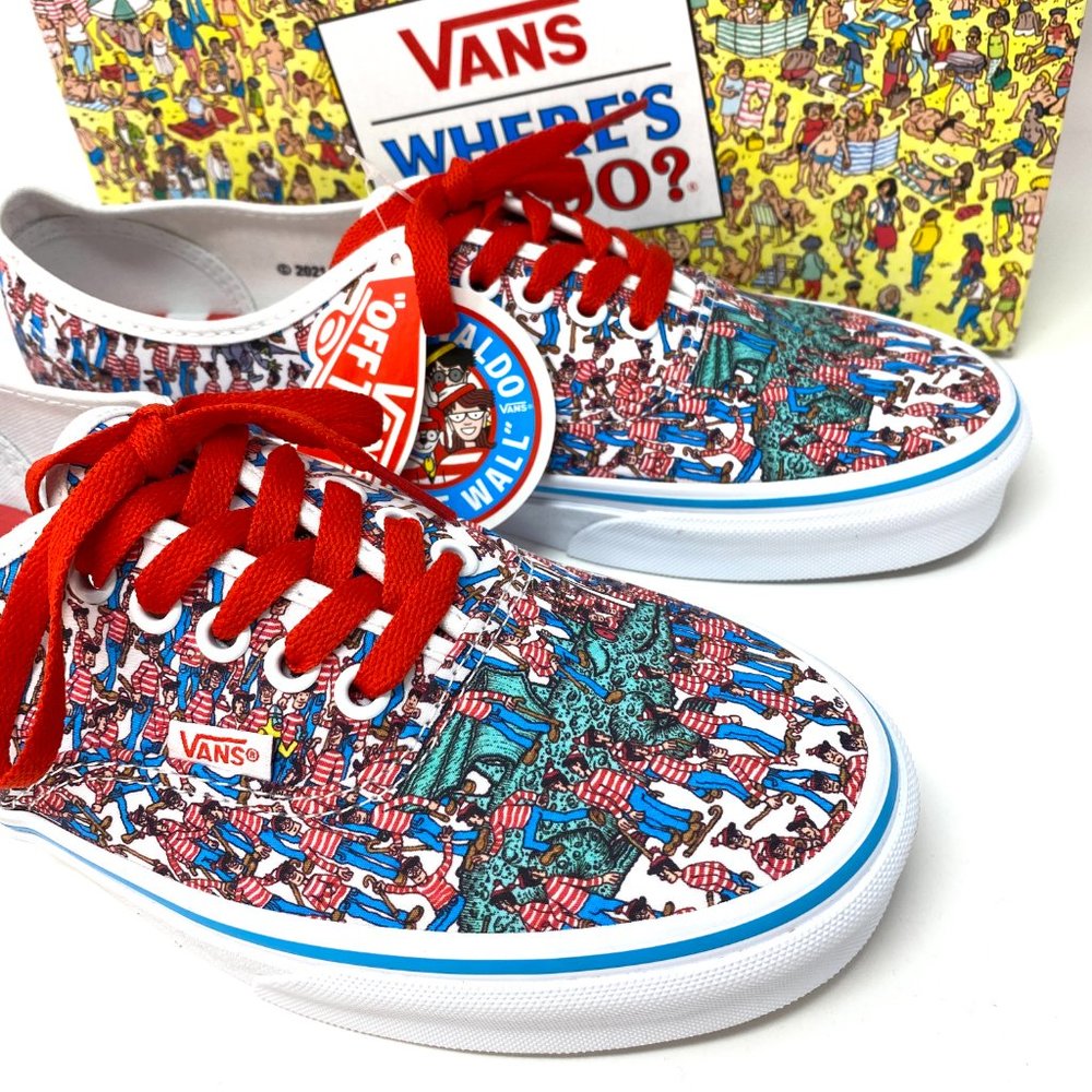 💖MEGA SALE💖VANS Where's Waldo Addition Authentic Textile Mens Size VN0A348A3RZ - Picture 9 of 12